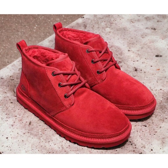 UGG Neumel Red Suede Chukka Ankle Boots Shoes Mens Size 13 New Fast Ship main image 11